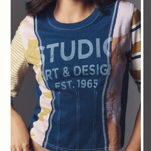 Pilcro Sliced Ballet Graphic Tee Sz S